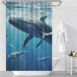 Soothing Power Whale Shower Curtain