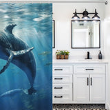 Soothing Power Whale Shower Curtain