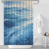 Sophisticated Luxury: Indigo Blue Shower Curtain