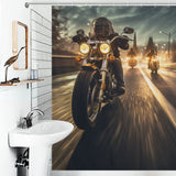 Speed Motorcycle Shower Curtain