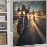 Speed Motorcycle Shower Curtain