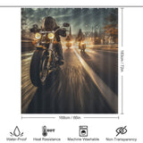 Speed Motorcycle Shower Curtain