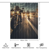 Speed Motorcycle Shower Curtain