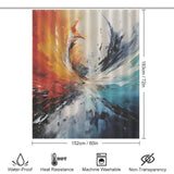 Splashes of Creativity Art Shower Curtain 