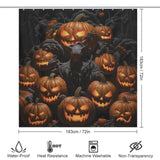 Spooky Terror Pumpkin Shower Curtain