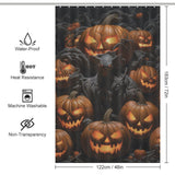 Spooky Terror Pumpkin Shower Curtain