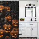 Spooky Terror Pumpkin Shower Curtain