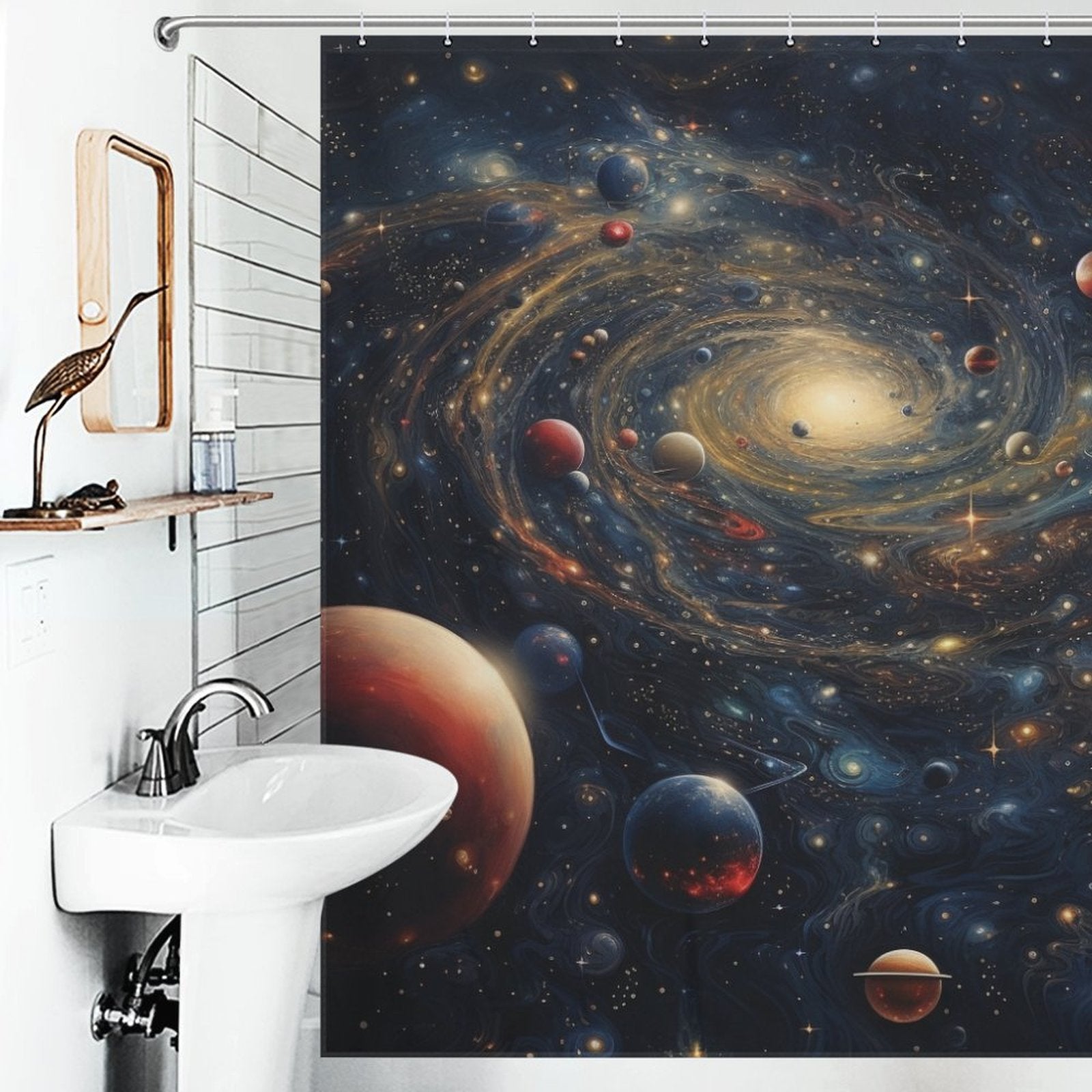 Stellar Voyage Planet Shower Curtain