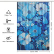 Stylish Blue Shower Curtain