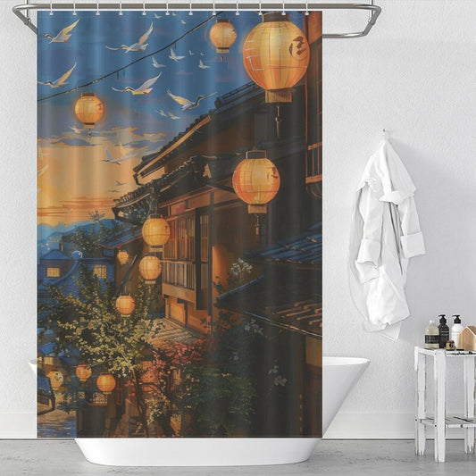 Stylish Pagoda Shower Curtain