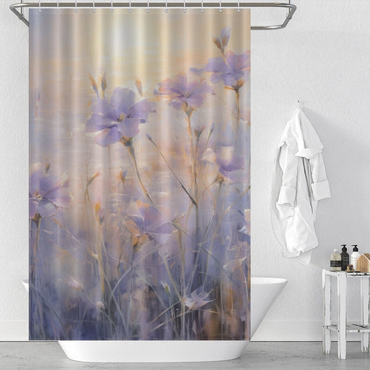 SubtleChic Periwinkle Shower Curtain