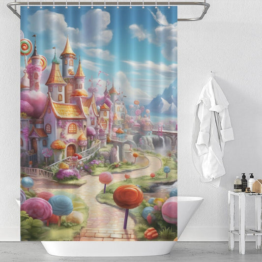 Sugary Dreamland Candies Shower Curtain