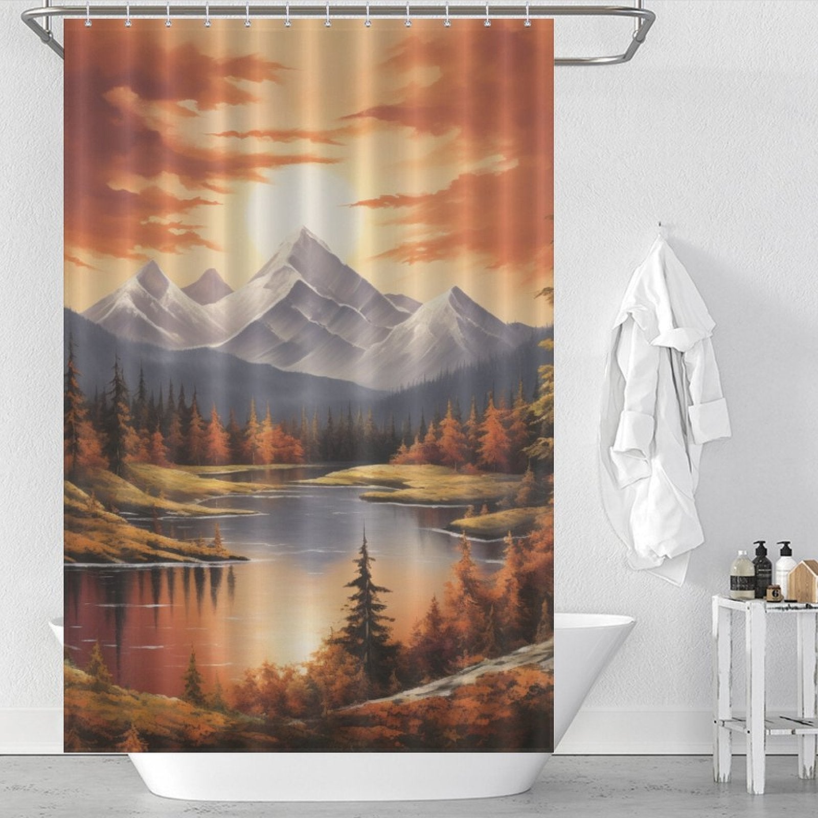 Sunrise Mountain Shower Curtain