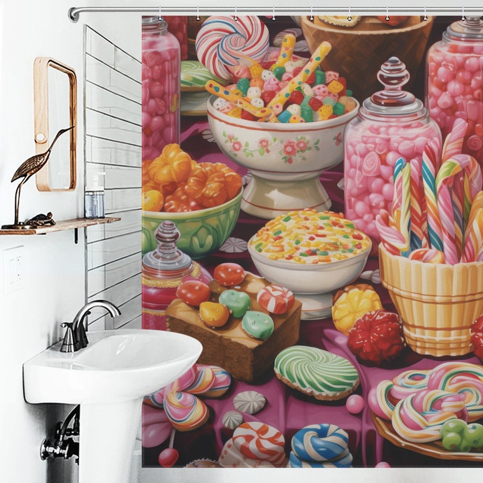 Sweet Treats Candies Shower Curtain