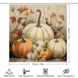 ThankfulHome Pumpkin Shower Curtain