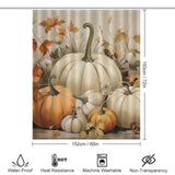 ThankfulHome Pumpkin Shower Curtain