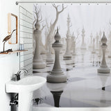 Timeless Black and White Shower Curtain
