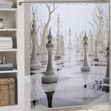 Timeless Black and White Shower Curtain