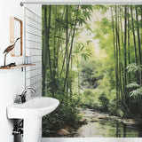Tranquil Bamboo Shower Curtain