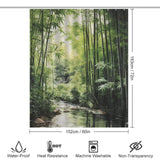 Tranquil Bamboo Shower Curtain