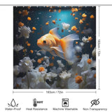 Tranquil Goldfish Shower Curtain 