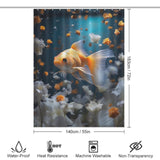 Tranquil Goldfish Shower Curtain 