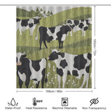 Tranquil Oasis Cow Shower Curtain