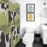Tranquil Oasis Cow Shower Curtain