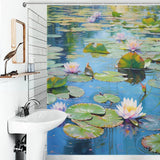 Tranquil Pond Lily Shower Curtain