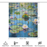 Tranquil Pond Lily Shower Curtain