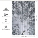 Tranquil Snow Winter Shower Curtain