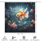 Tranquil Underwater Goldfish Shower Curtains