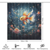 Tranquil Underwater Goldfish Shower Curtains