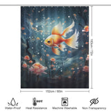 Tranquil Underwater Goldfish Shower Curtains