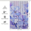 Tranquil Waves Periwinkle Shower Curtain