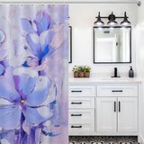 Tranquil Waves Periwinkle Shower Curtain