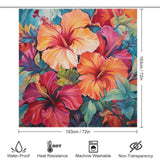 TropicalAllure Hibiscus Shower Curtain