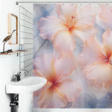 TropicalBlossom Hibiscus Shower Curtain