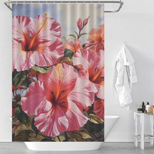 TropicalDance Hibiscus Shower Curtain