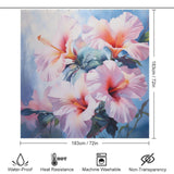 TropicalWhispers Hibiscus Shower Curtain