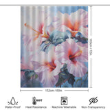 TropicalWhispers Hibiscus Shower Curtain