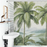 Tropical Shadows Palm Shower Curtain