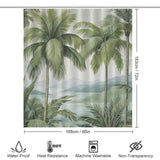 Tropical Shadows Palm Shower Curtain