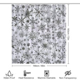 Twinkle Snowflake Winter Shower Curtain