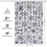 Twinkle Snowflake Winter Shower Curtain