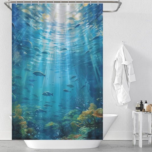 Underwater Jewel Fish Shower Curtain