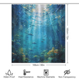 Underwater Jewel Fish Shower Curtain