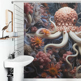 Underwater Mystery Octopus Shower Curtain