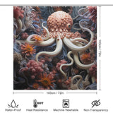 Underwater Mystery Octopus Shower Curtain