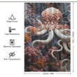 Underwater Mystery Octopus Shower Curtain